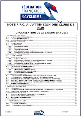 Note aux clubs